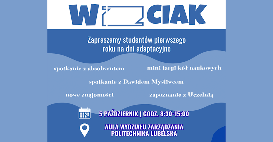 WZciak 2026 - dzień adaptacyjny na Wydziale Zarządzania, 5 października 2026 r.