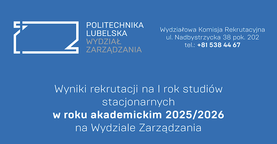 Komunikat Wydziałowej Komisji Rekrutacyjnej - rekrutacja 2025/2026