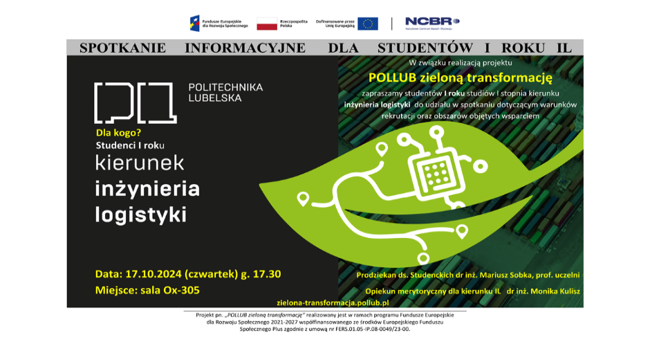 POLLUB zieloną transformację - spotkanie informacyjne 17 października 2024 r.